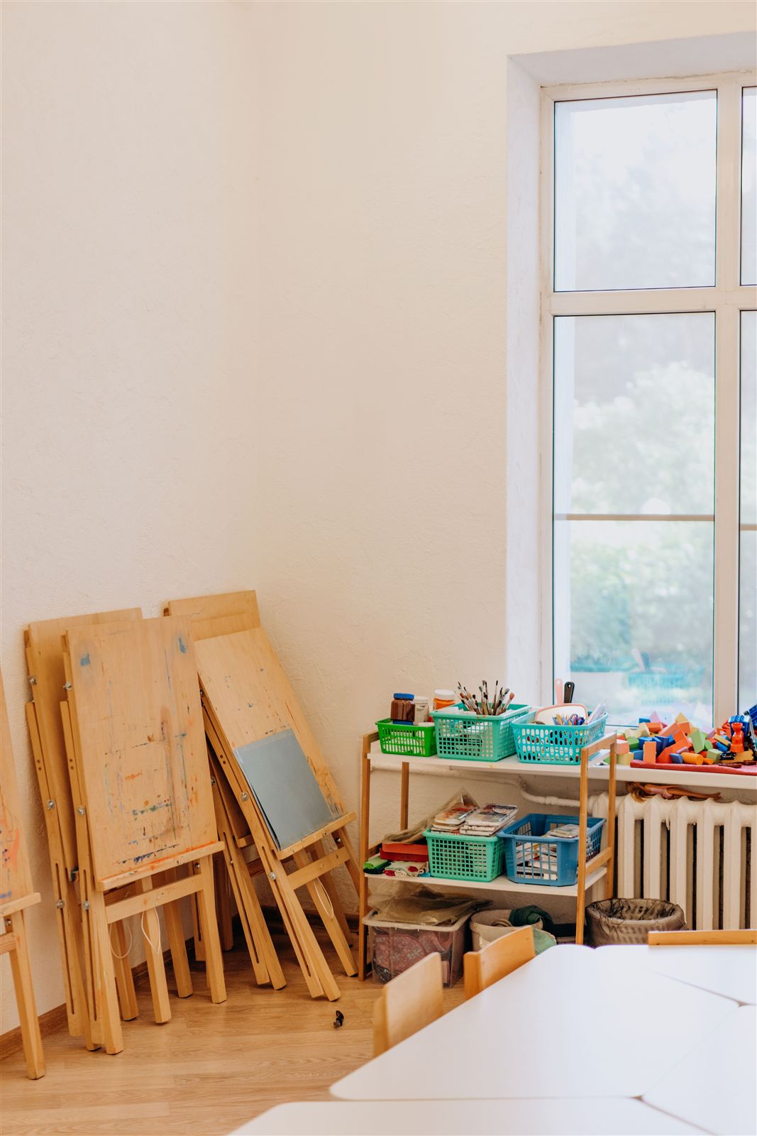 Preschooler concentrating on an activity